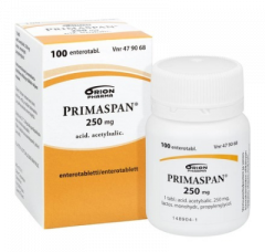 PRIMASPAN 250 mg enterotabl 100 kpl
